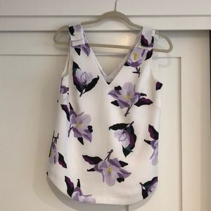 Floral sleeveless blouse